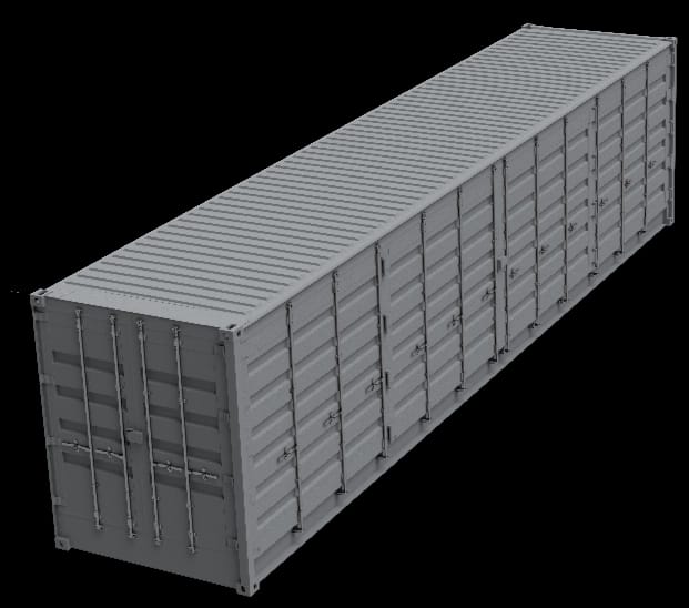 Neuer 40 Fuß High Cube Open Side Container