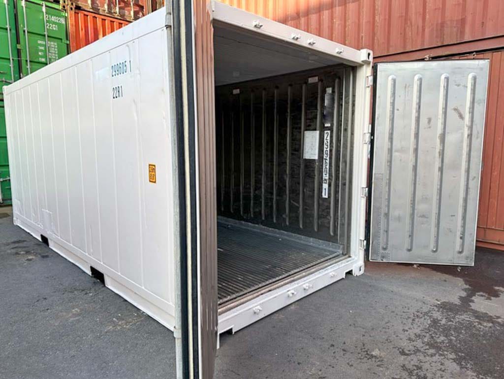 Gebrauchte Kühlcontainer im Depot